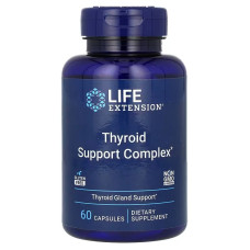 Підтримка щитовидної залози: тироїд потрійної дії, Thyroid Support Complex, Life Extension, 60 капсул