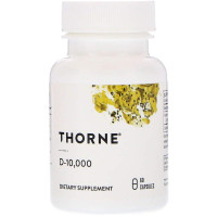 Витамин D-10 000, Vitamin D, Thorne, 60 капсул (250 мкг на капсулу)