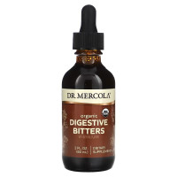 Пищеварительная поддержка, Digestive Bitters with Natural Flavors, Dr. Mercola, органическая, с натуральными ароматизаторами, 60 мл