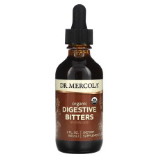 Травна підтримка, Digestive Bitters with Natural Flavors, Dr. Mercola, органічна, з натуральними ароматизаторами, 60 мл