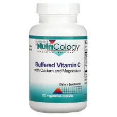 Витамин C с кальцием и магнием, Vitamin C, Nutricology, буфферизованный, 120 вегетарианских капсул