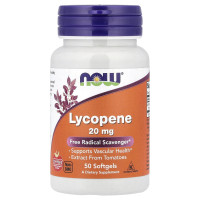 Лікопін (Lycopene), Now Foods, 20 мг, 50 гелевих капсул
