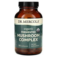 Грибы, комплекс, Mushroom Complex, Dr. Mercola, ферментированный, 90 капсул