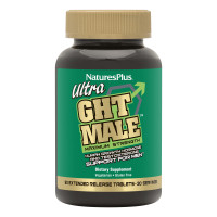 Підтримка гормону росту людини та тестостерону у чоловіків, Ultra GHT Male, Nature's Plus, 90 таблеток пролонгованої дії