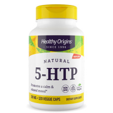 5-НТР, 5-гидрокситриптофан, 5-HTP, Healthy Origins, 100 мг, 120 вегетарианских капсул