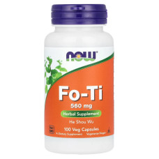 Горец многоцветковый, Fo-Ti, NOW Foods, 560 мг, 100 вегетарианских капсул