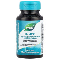 L-5-гідрокситриптофан, 5-HTP, Nature's Way, 50 мг, 60 вегетаріанських таблеток