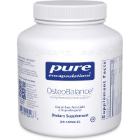 Кальций (против остеопороза), OsteoBalance, Pure Encapsulations, для улучшения абсорбции кальция и улучшения минерализации здоровых костей, 210 капсул