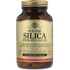 Кремний из красных водорослей, Oceanic Silica, Solgar, 100 капсул