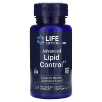 Уровень липидов: усовершенствованная формула, Advanced Lipid Control, Life Extension, 60 вегетарианских капсул (500 мг в капсуле)
