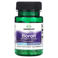 Бор, Boron, Swanson, 6 мг, 60 капсул