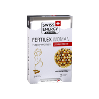 Підтримка фертильності для жінок, Fertilex Woman, Swiss Energy, комплекс продовженої дії, 30 веганських капсул