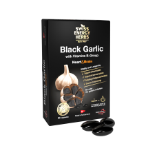 Черный чеснок, Herbs BLACK GARLIC with Vitamins B-Group, Swiss Energy, с витаминами группы В, 20 капсул