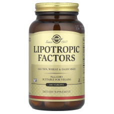Ліпотропний фактор, Lipotropic Factors, Solgar, 100 таблеток