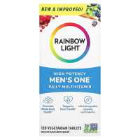 Мультивитамины для мужчин, Men's Multivitamin, Rainbow Light, одна на день, высокая эффективность, 120 вегетарианских таблеток