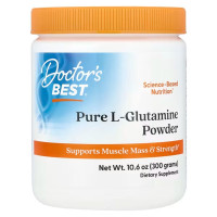 Глутамін, Pure L-Glutamine, Doctor's Best, порошок, 300 г
