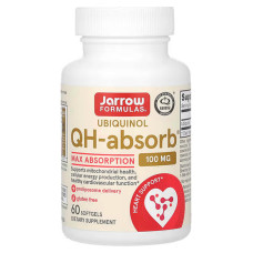 Коензим (убіхінол), Ubiquinol QH-Absorb, Jarrow Formulas, 100 мг, 60 капсул