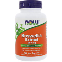 Босвелия, Boswellia, Now Foods, экстракт, 250 мг, 120 растительных капсул
