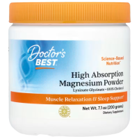 Магній хелат, Magnesium with TRAACS, Doctor's Best, порошок, 200 грам