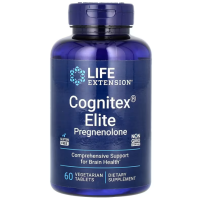 Поліпшення роботи мозку, прегненолон, Cognitex Elite Pregnenolon, Life Extension, 60 вегетаріанських таблеток