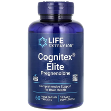 Улучшение работы мозга, прегненолон, Cognitex Elite Pregnenolon, Life Extension, 60 вегетарианских таблеток