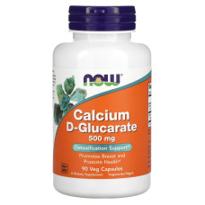 Кальций D-глюкарат, Calcium D-Glucarate, Now Foods, 500 мг, 90 вегетарианских капсул
