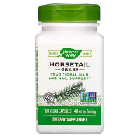Хвощ, Horsetail Grass, Nature's Way, 440 мг, 100 веганских капсул