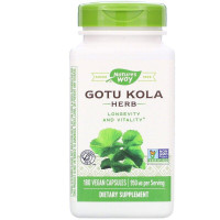 Готу кола, Gotu Kola Herb, Nature's Way, 180 капсул (475 мг в 1 капсуле)