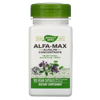 Альфальфа Макс, Alfa-Max, Nature's Way, концентрат, 840 мг, 100 веганских капсул (420 мг на капсулу)
