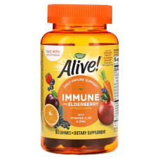 Витамины для иммунитета, Alive! Immune Gummies, Nature's Way, 90 жевательных таблеток