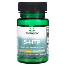 5-НТР экстра сила, 5-HTP, Swanson, 100 мг, 60 капсул