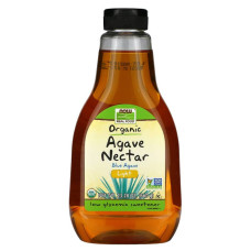 Нектар Агавы, Real Food, Agave Nectar, Now Foods, органический, светлый, 660 г