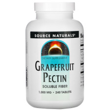 Грейпфрутовый пектин, Grapefruit Pectin, Source Naturals, 240 таблеток
