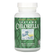 Хлорелла, Yaeyama Chlorella, Source Naturals, 600 таблеток (200 мг на таблетку)