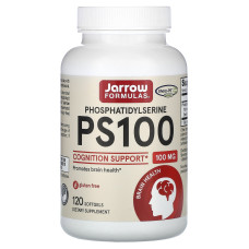 Фосфатидилсерин, PS 100, Phosphatidylserine, Jarrow Formulas, 100 мг, 120 капсул