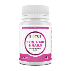 Волосся, шкіра та нігті, Hair, Skin & Nails, Biotus, 30 таблеток