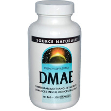 DMAE (Диметиламиноэтанол), Source Naturals, 351 мг, 200 капсул