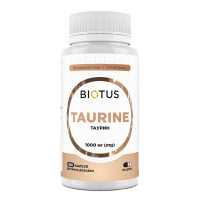 Таурін, Taurine, Biotus, 1000 мг, 100 капсул