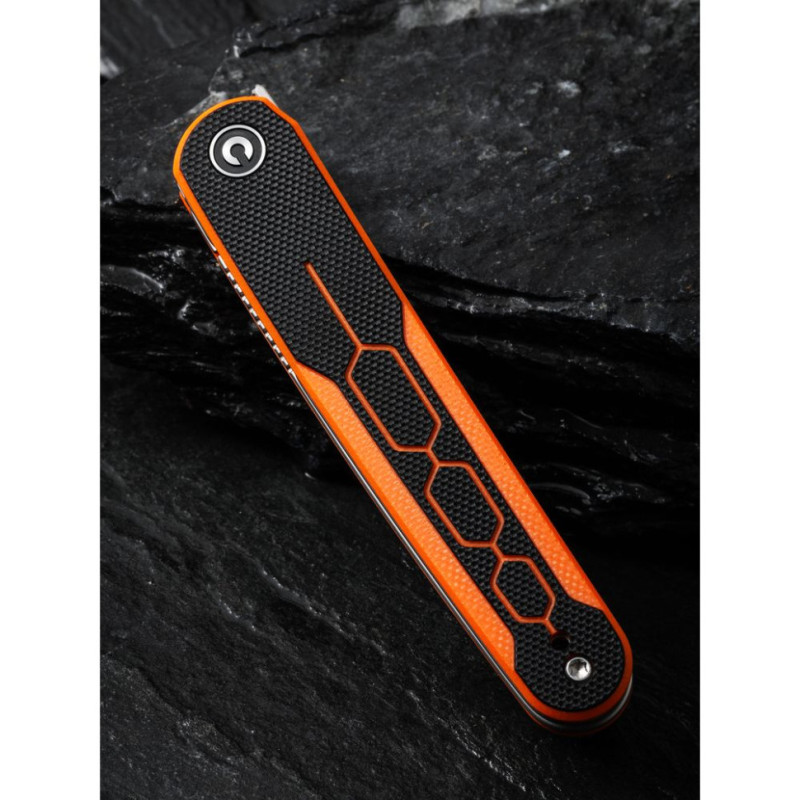 Ніж складаний кишеньковий Civivi KwaiQ , (7.6 см) Nitro-V / G10 чорно-помаранчевий