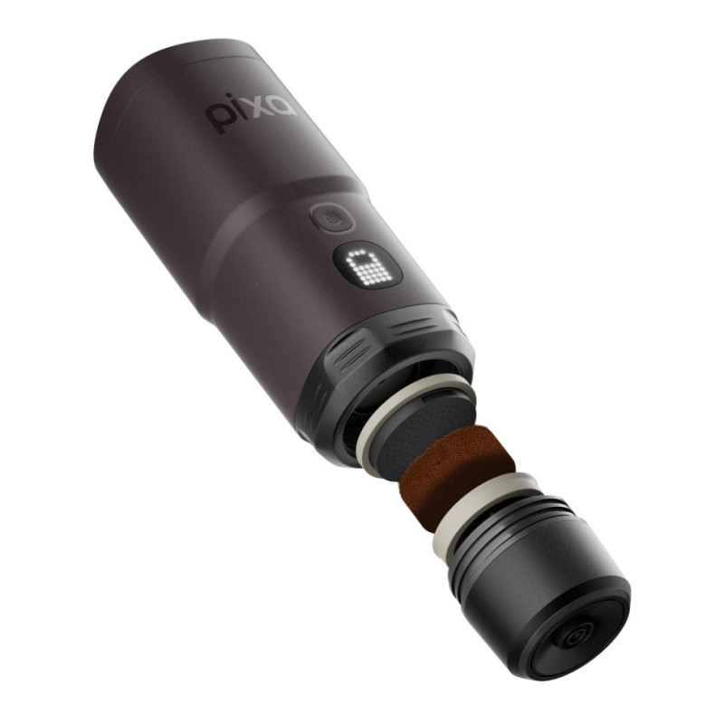 Портативна електрична еспресо-кавоварка Wacaco Pixapresso для меленої кави та капсул, червона