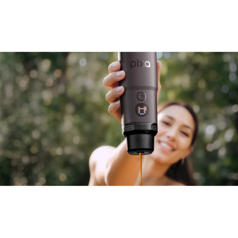 Портативна електрична еспресо-кавоварка Wacaco Pixapresso для меленої кави та капсул, темний бурґунд