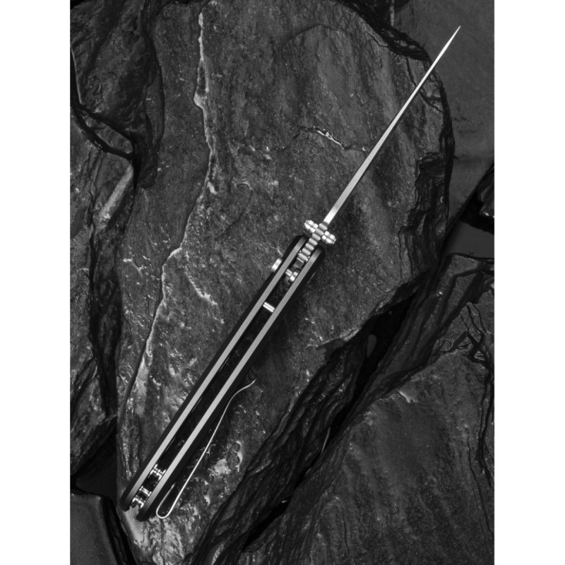 Ніж складаний туристичний Civivi Hyperpulse, (8.9 см) 14C28N / Aluminum сірий