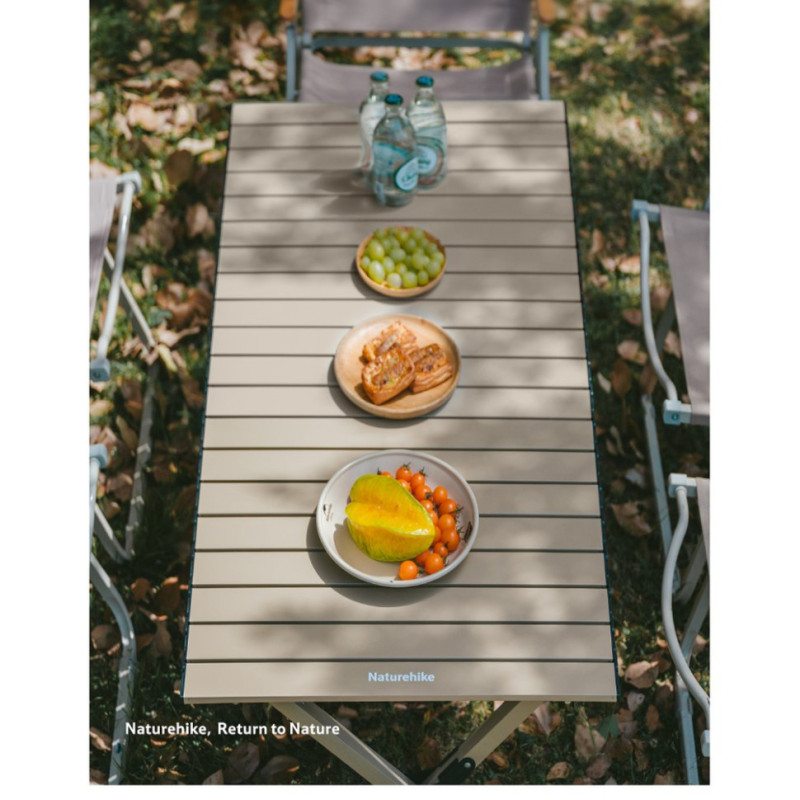 Складаний стіл Naturehike Star Jane T01 CNK2550JJ018, 89х60 см, вуглецева сталь, бежевий