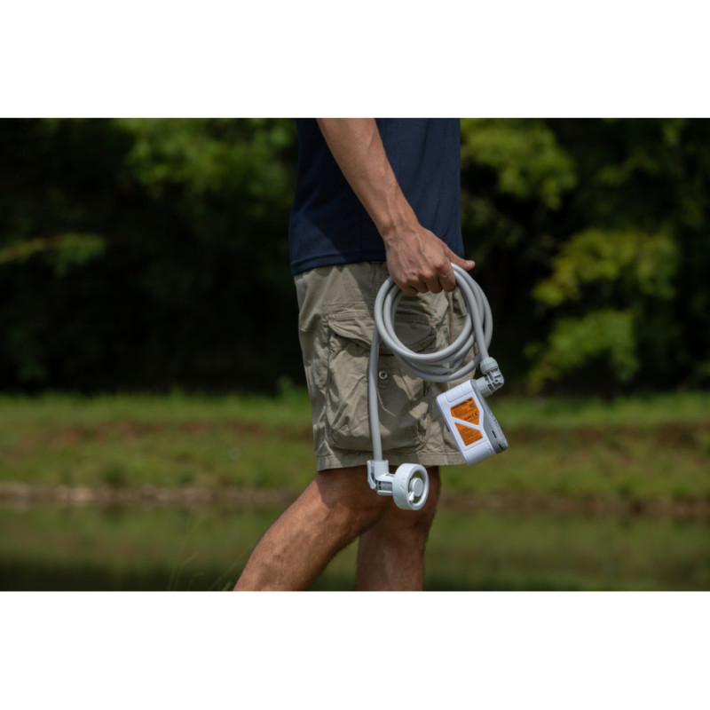 Душ портативний з насосом на акумуляторі Flextail Max Shower, білий