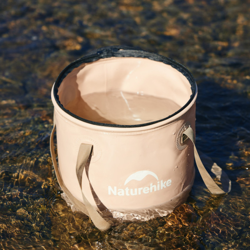 Складане відро для води з ЕВА Naturehike CNK2350CF010, 20 л, бежевий