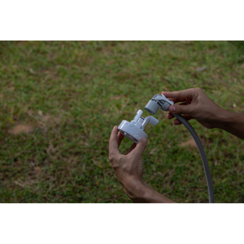 Душ портативний з насосом на акумуляторі Flextail Max Shower, білий