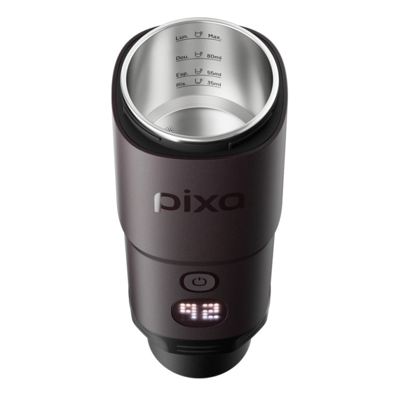 Портативна електрична еспресо-кавоварка Wacaco Pixapresso для меленої кави та капсул, темний бурґунд