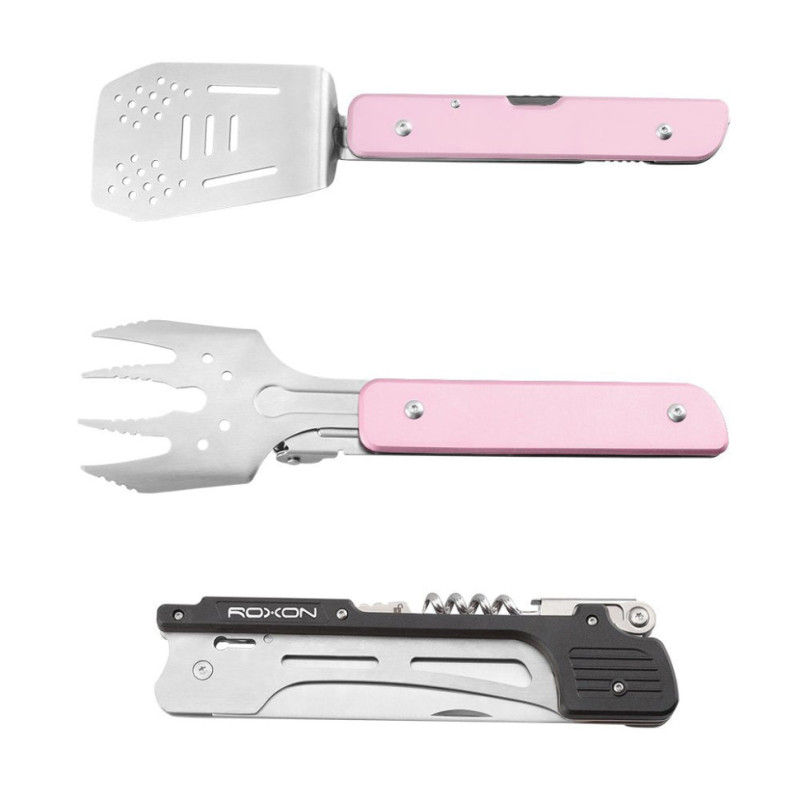 Мультитул для барбекю Roxon S601, рожевий
