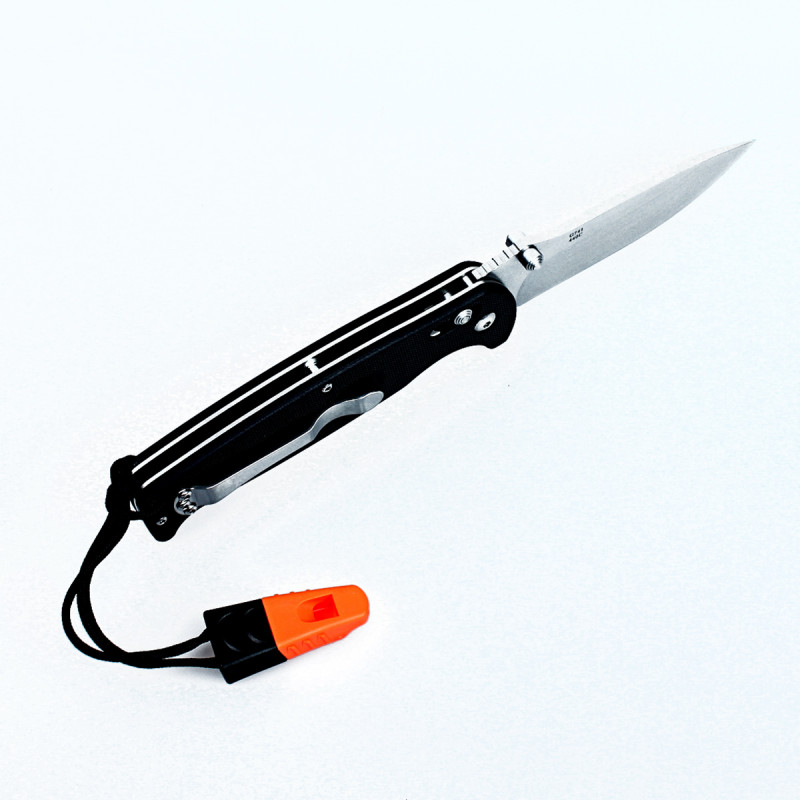 Ніж складаний туристичний Ganzo G7412 (8.9 см) 440C / G10 чорний