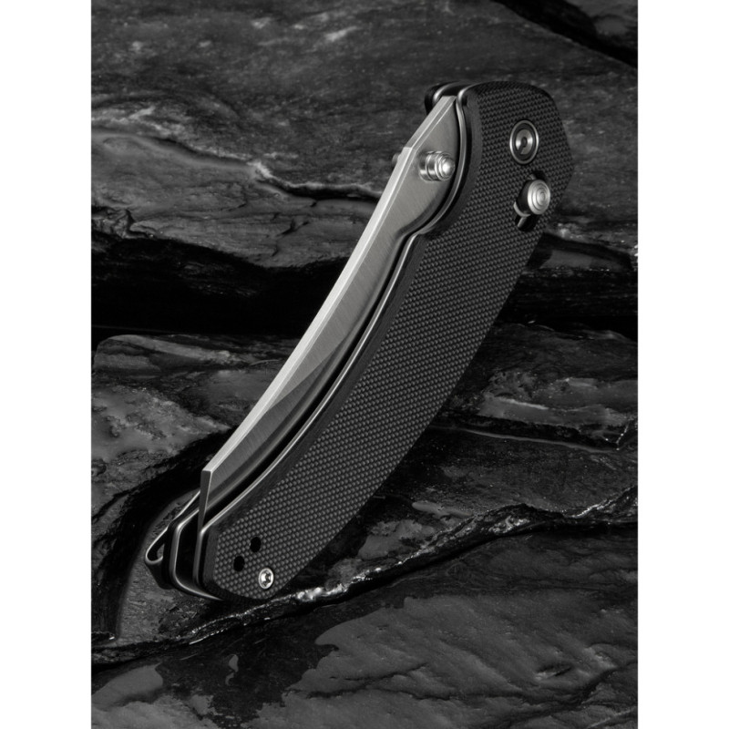 Ніж складаний туристичний Civivi Sixgill, (8.7 см) Nitro-V / G10 чорний